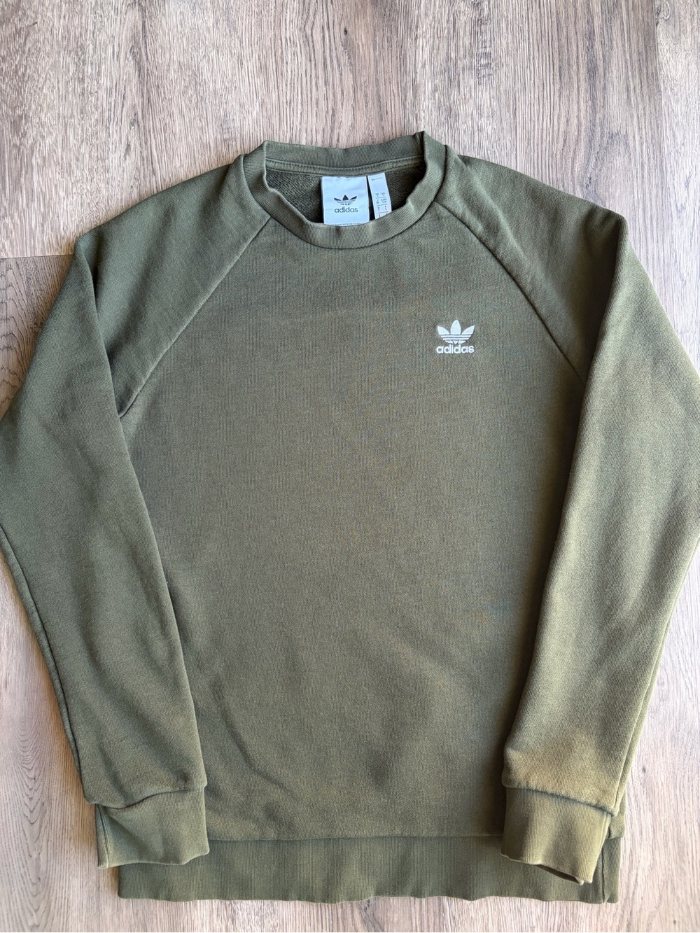 adidas essentials Olive Crewneck Sweatshirt